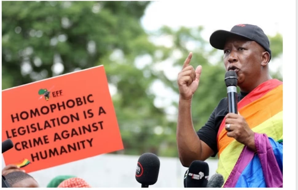 Malema tells Ugandan authorities anti-gay hate won’t be tolerated