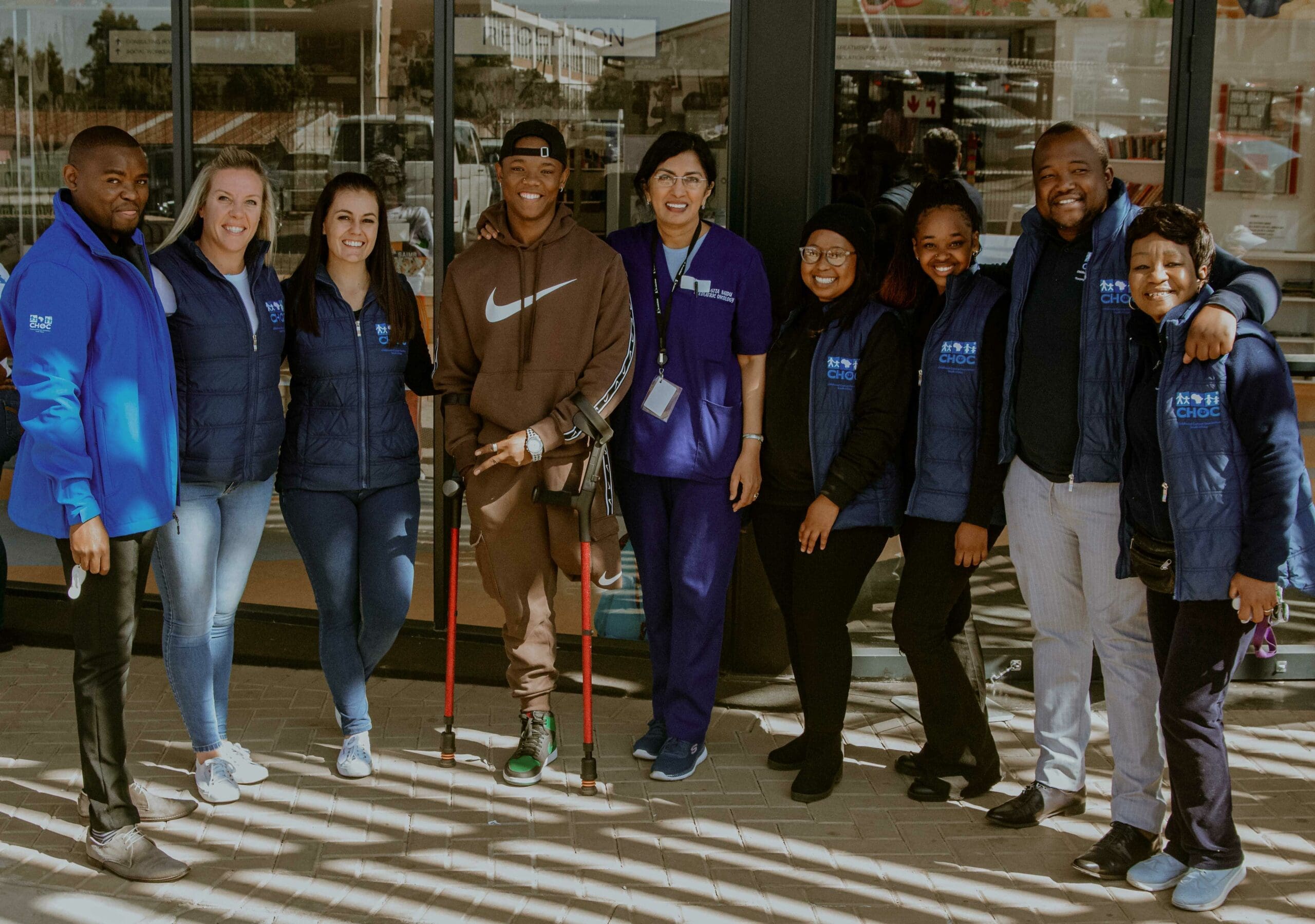 Musa Motha joins CHOC Childhood Cancer Foundation SA to commemorate Nelson Mandela Day at Chris Hani Baragwanath Hospital