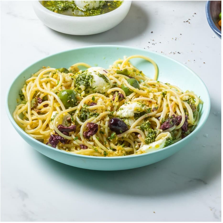 Today’s recipe: Zesty Lemon and Olive Spaghetti