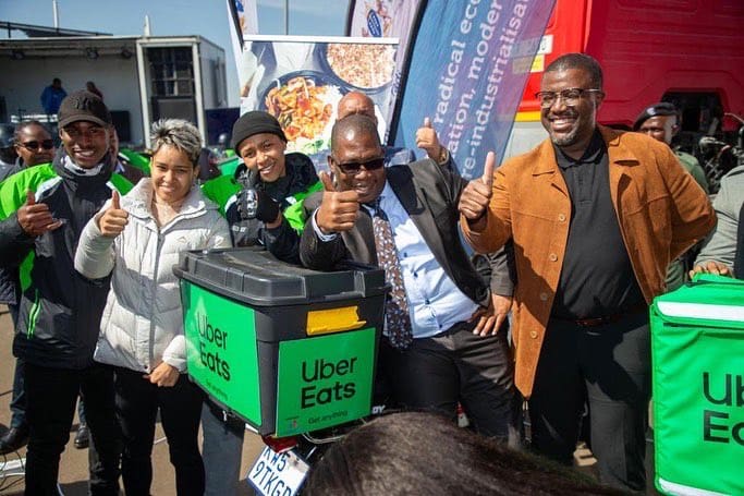 The Gauteng Province partners with Uber Eats to create jobs