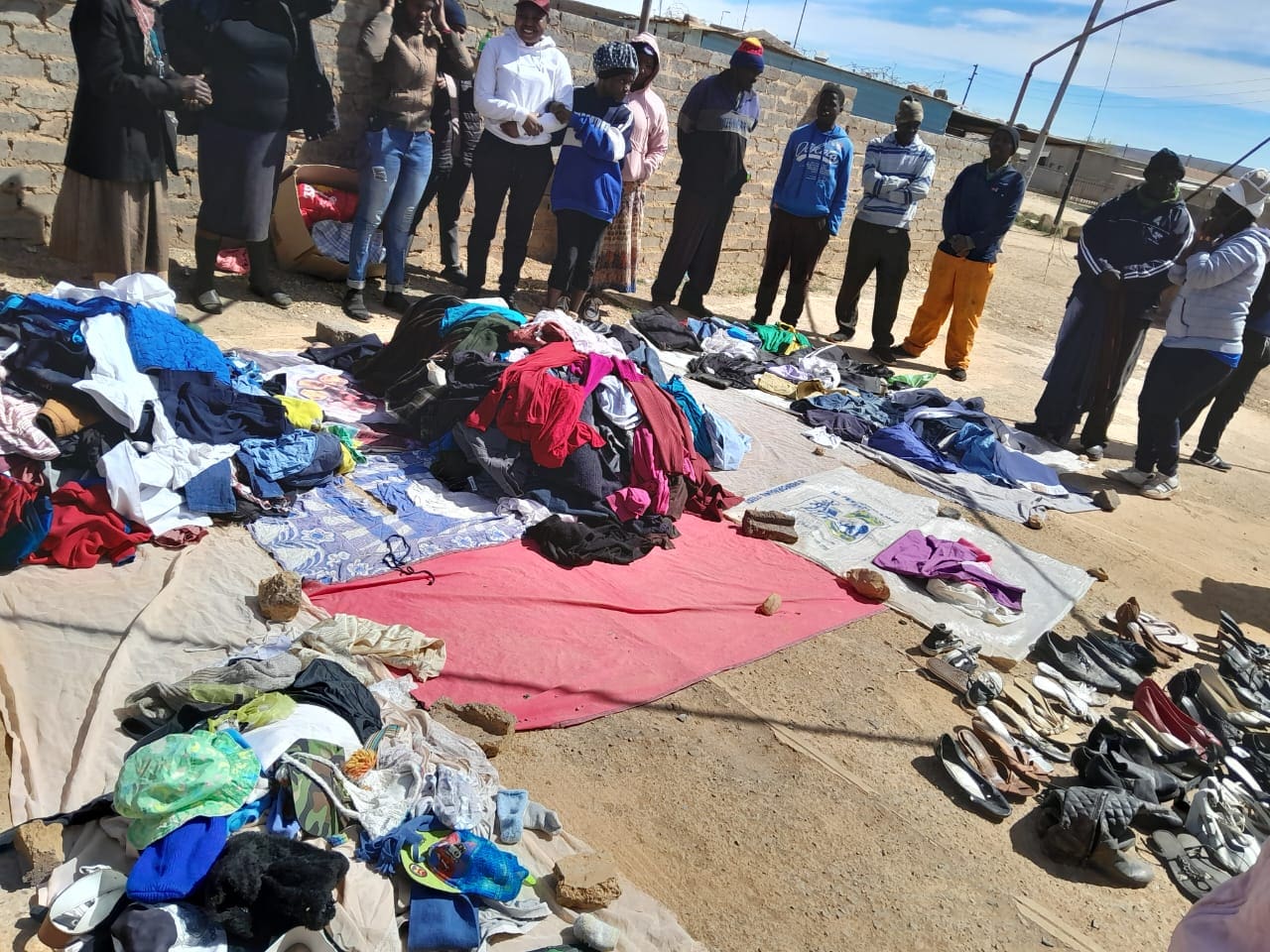 Drieziek 5 residents delighted by clothing donations
