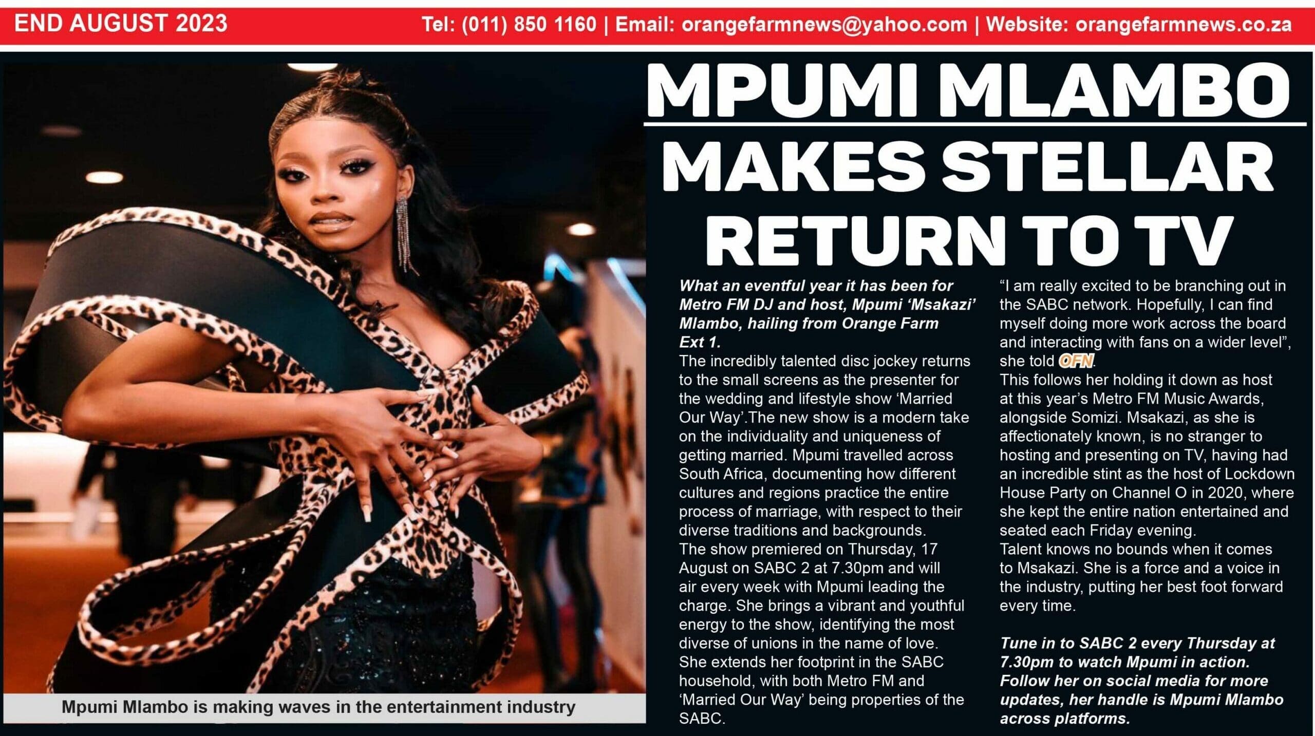 Current Issue: Orange Farm News End August 2023