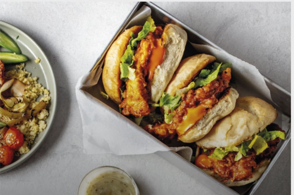 Today’s recipe: Chicken Crunch Burgers