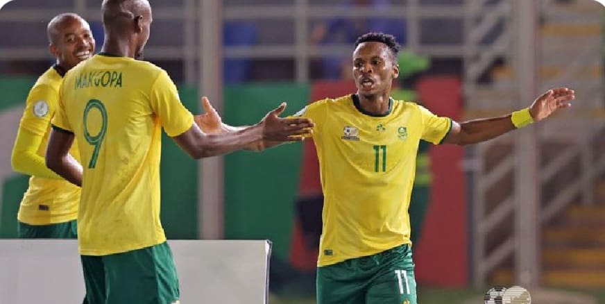 Bafana secures a crucial 4-0 victory against Namibia, ensuring their continued presence in AFCON