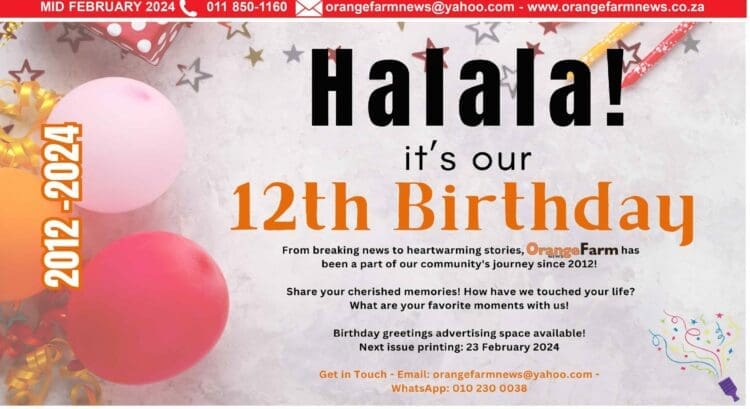 Current Issue: Orange Farm News Mid February 2024