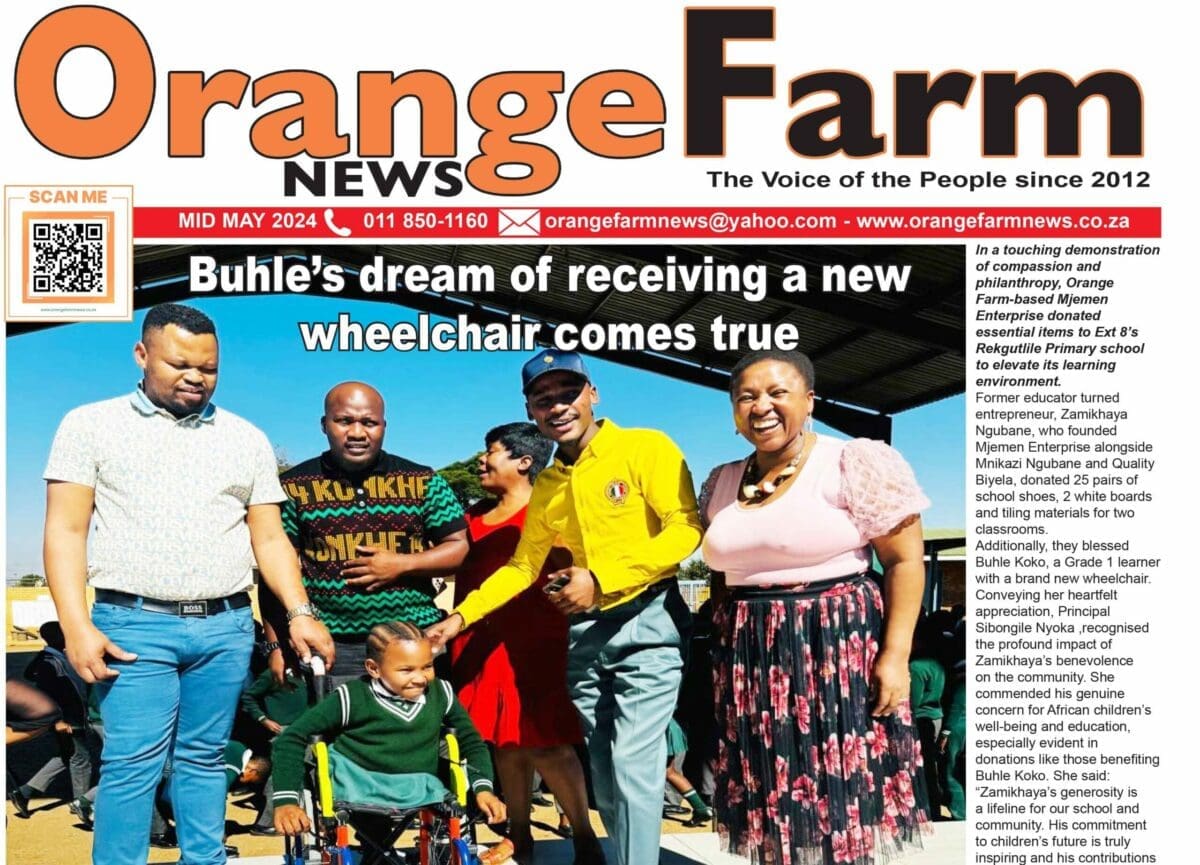 Current Issue: Orange Farm News mid May 2024