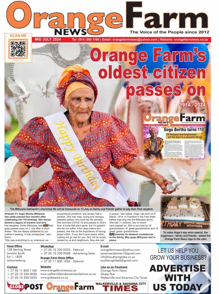 Current Issue: Orange Farm News Mid July 2024