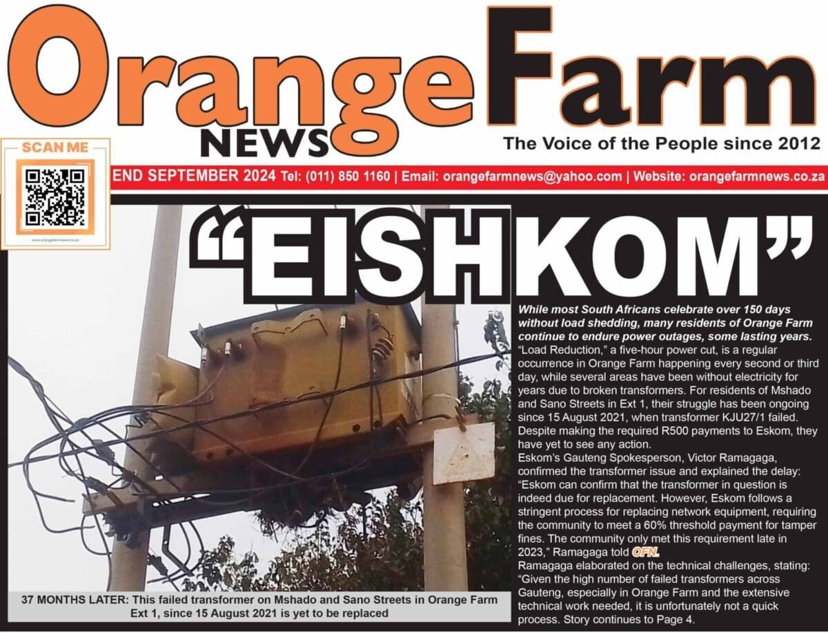 Current Issue: Orange Farm News End September 2024