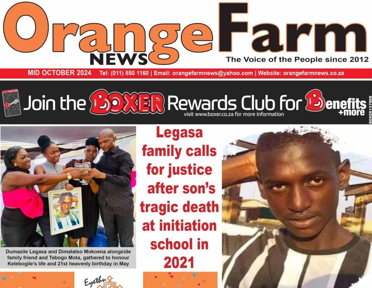Current Issue: Orange Farm News Mid October 2024