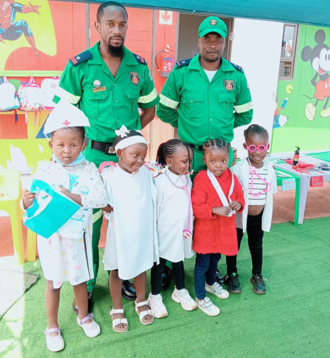 Little heroes shine at Kganya Day Care’s Career Day!