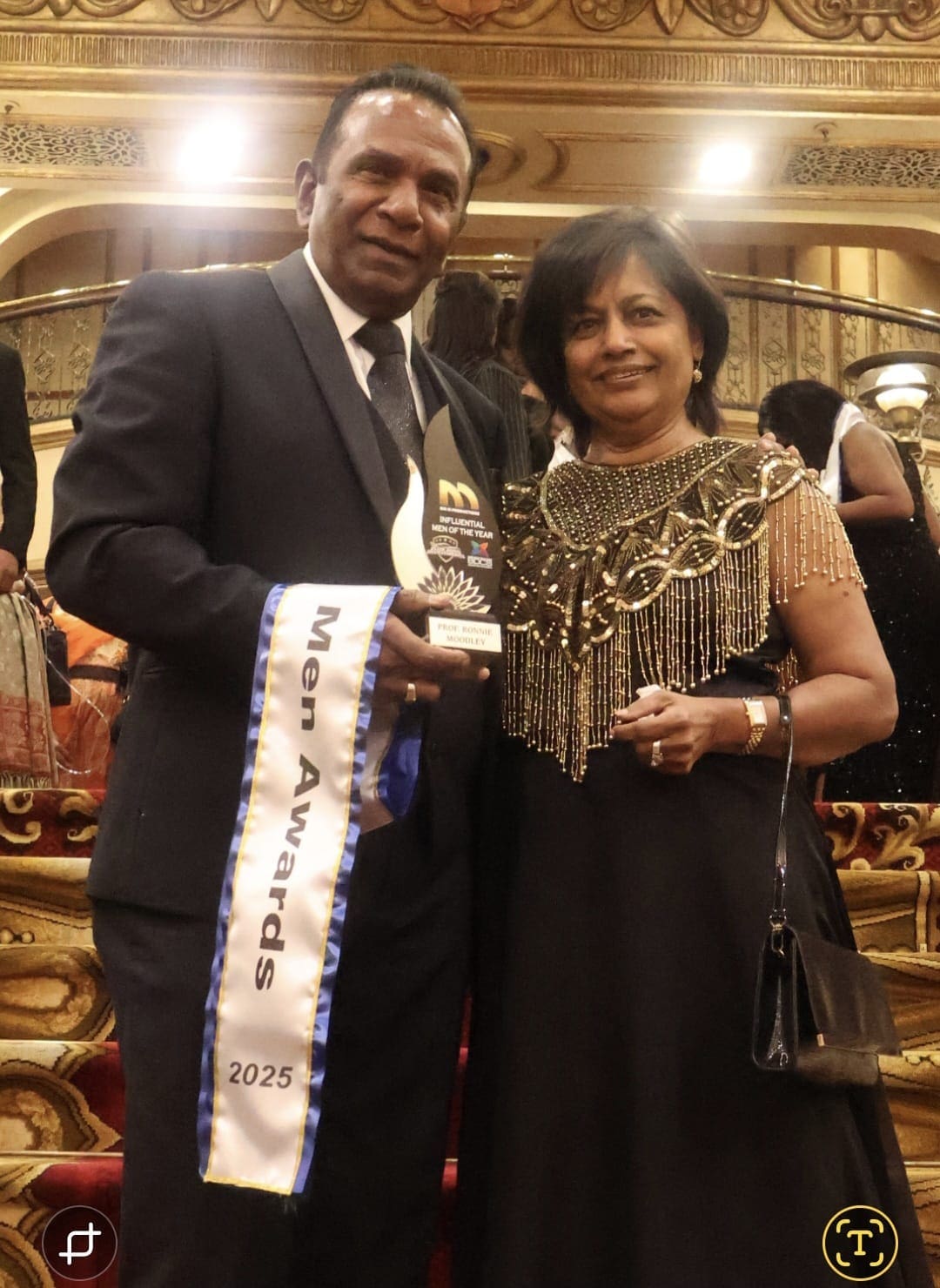 Professor Ronnie Moodley honoured with Influential Men Award