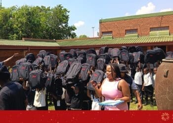 Roots  donates 100 school bags to learners in need
